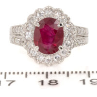 2.51ct Ruby and 0.64ct Diamond Ring - Image 2