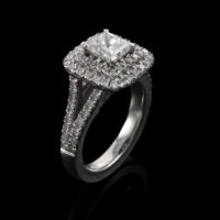 1.01ct Diamond Engagement Ring Set GIA - Image 3