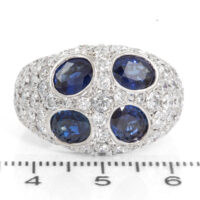 4.56ct Blue Sapphire & 4.10ct Diamond Ring - Image 2