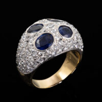 4.56ct Blue Sapphire & 4.10ct Diamond Ring - Image 3