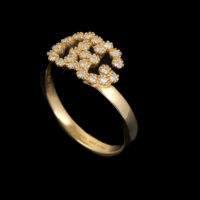 Gucci GG Running Diamond Ring - Image 3