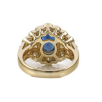 1.75ct Blue Sapphire and Diamond Ring - Image 2