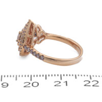 Pink and White Diamond Dress Ring - Image 2
