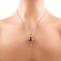 14.84ct Amethyst & Tourmaline Pendant - Image 2