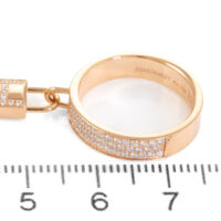 Hermes Kelly Clochette Diamond Ring - Image 2