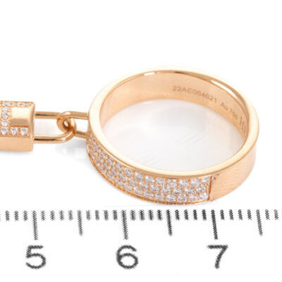 Hermes Kelly Clochette Diamond Ring