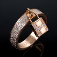 Hermes Kelly Clochette Diamond Ring - Image 3