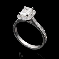 1.00ct Centre Diamond Ring GIA E SI1 - Image 3