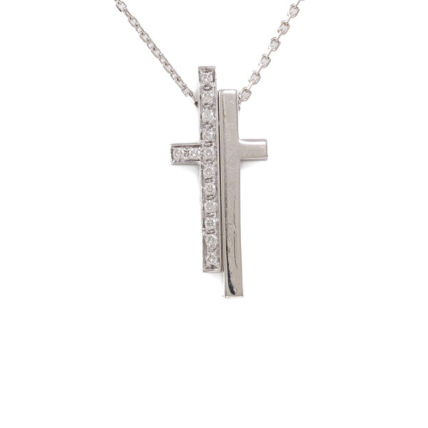 Gucci Split Cross Design Pendant