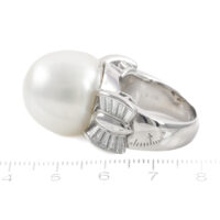 18.8mm South Sea Pearl and Diamond Ring - Image 2