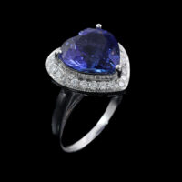 6.40ct Tanzanite and Diamond Ring - Image 3