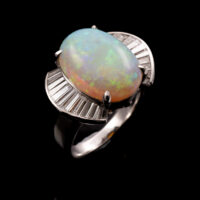 5.13ct Opal and 0.87ct Diamond Ring - Image 3