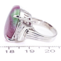 13.26ct Ruby Zoisite and Diamond Ring - Image 2