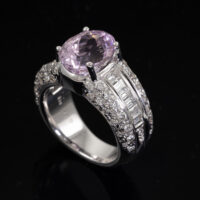 4.90ct Kunzite & 1.64ct Diamond Ring - Image 3