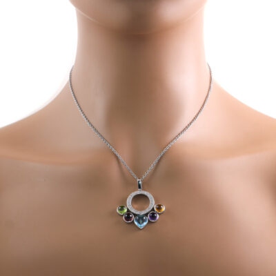 Bvlgari Allegra Mixed Gemstone Pendant
