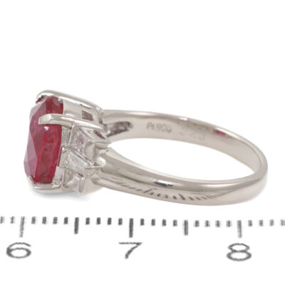 3.23ct Ruby and Diamond Ring