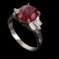 3.23ct Ruby and Diamond Ring - Image 3