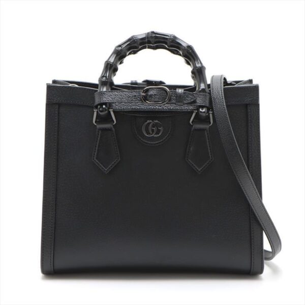 Gucci Diana Small Tote Bag All Black””