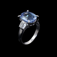6.92ct Sri Lanka Sapphire and Diamond Ring - Image 2