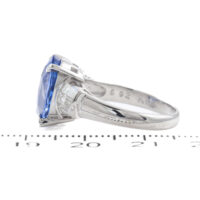 6.92ct Sri Lanka Sapphire and Diamond Ring - Image 3