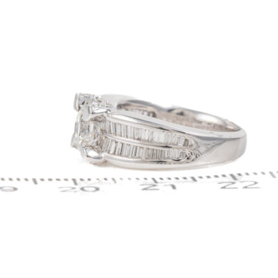 0.96ct Centre Round Diamond Dress Ring