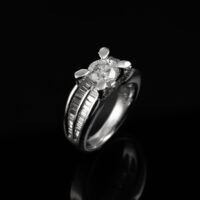 0.96ct Centre Round Diamond Dress Ring - Image 3