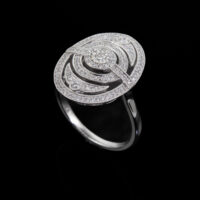 Diamond Dress Ring 18ct Gold - Image 3