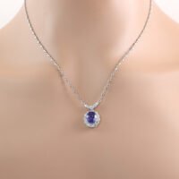 2.72ct Tanzanite and Diamond Pendant - Image 2
