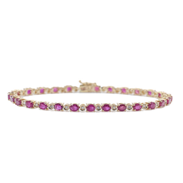 5.60ct Ruby and Diamond Bracelet