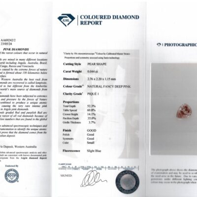 Argyle Origin Fancy Deep Pink Diamond