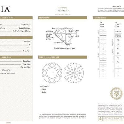 1.50ct Loose Round Diamond GIA G VS1