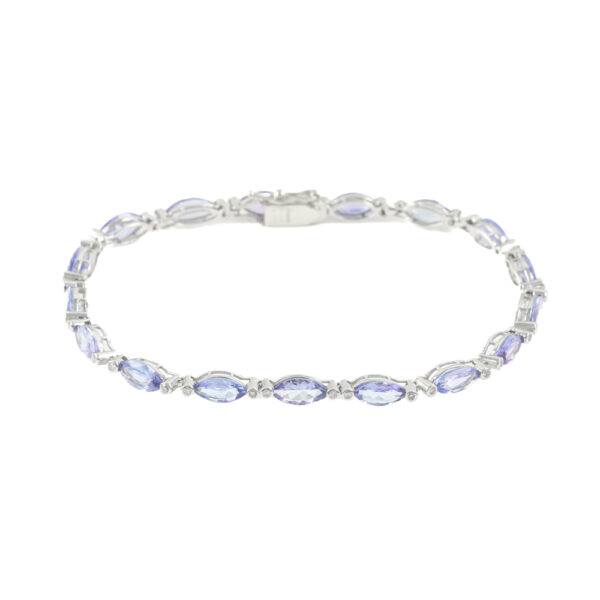 5.89ct Tanzanite and Diamond Bracelet