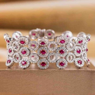 8.32ct Ruby and 11.61ct Diamond Bracelet
