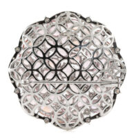 16.07ct Padparadscha and Diamond Brooch - Image 2