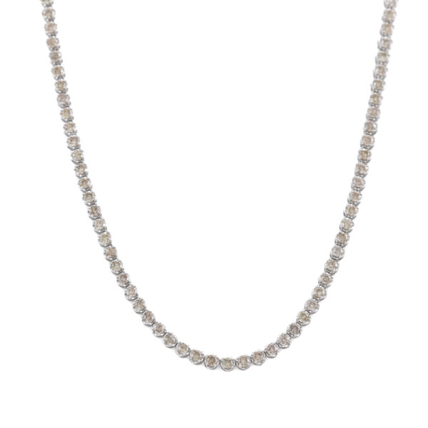 5.00ct Champagne Diamond Tennis Necklace