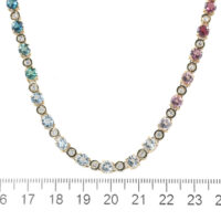 Multicolour Gemstones & Diamond Necklace - Image 2