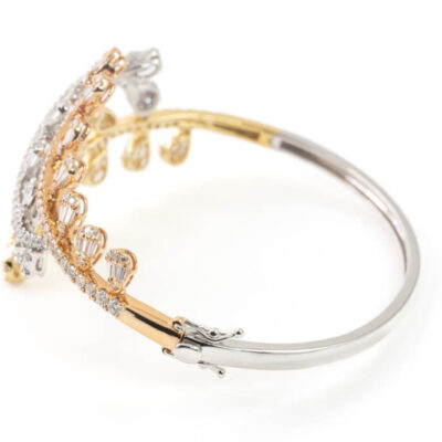 5.30ct Diamond Three-Tone Bangle