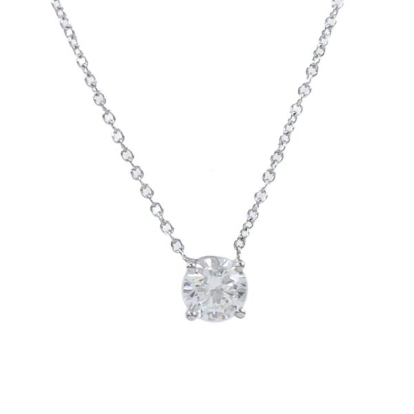 0.51ct Diamond Solitaire Pendant GIA D SI1